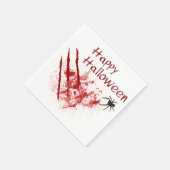 Prettig Halloween Bloederige Krassen Servetten (Hoek)