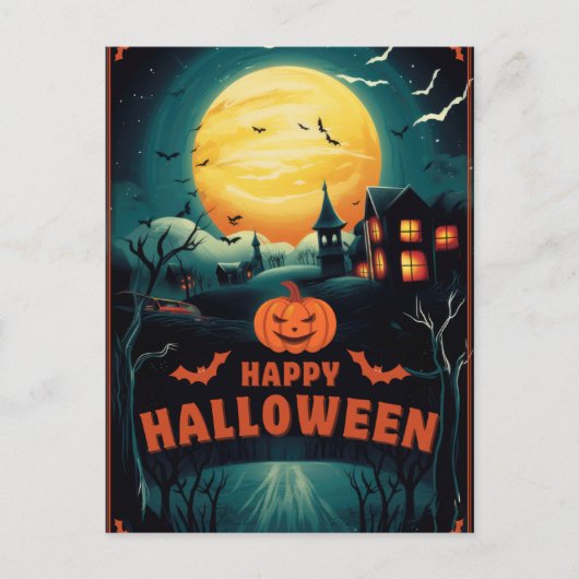 Prettig Halloween Briefkaart (Voorkant)
