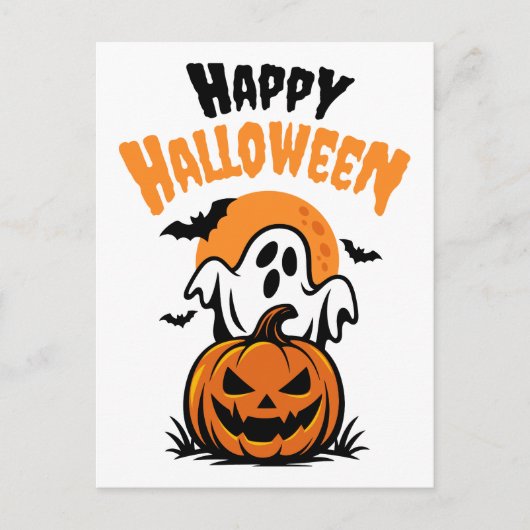 Prettig Halloween Briefkaart (Voorkant)