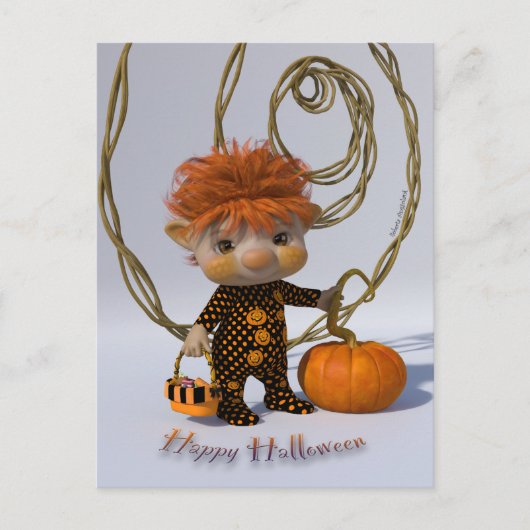 Prettig Halloween Briefkaart (Voorkant)