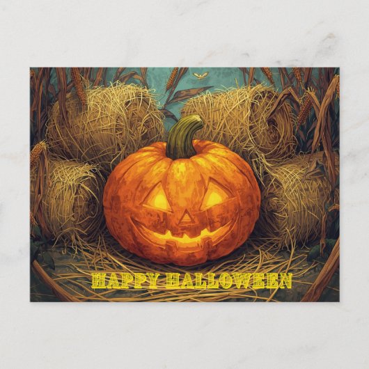 Prettig Halloween Briefkaart (Voorkant)