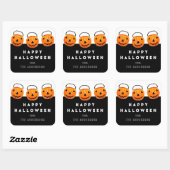 Prettig Halloween Cadeau Behandelingen Vierkante Sticker (Vel)