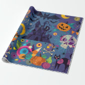 Prettig Halloween Cadeaupapier (Uitgerold)