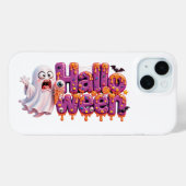 Prettig Halloween Candy Drip Tekst Met Cute Vleerm Case-Mate iPhone Case (Achterkant (horizontaal))