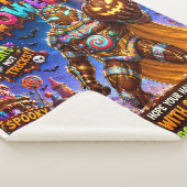 Prettig Halloween, chocoladekleed Sherpa Deken (3/4)