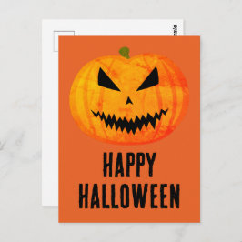 Prettig Halloween Cool eng Jack O'Lantern pompoen Briefkaart
