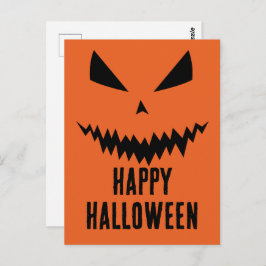 Prettig Halloween Cool enge Jack O'Lantern pompoen Briefkaart