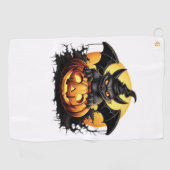 Prettig Halloween-dag - Grappige Halloween Klassie Golfhanddoek (Horizontaal)