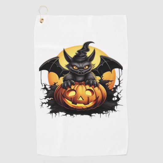 Prettig Halloween-dag - Grappige Halloween Klassie Golfhanddoek (Voorkant)