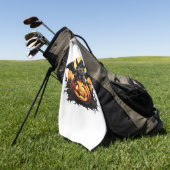 Prettig Halloween-dag - Grappige Halloween Klassie Golfhanddoek (Groen)