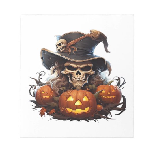 Prettig Halloween-dag - Grappige Halloween Klassie Notitieblok (Voorkant)