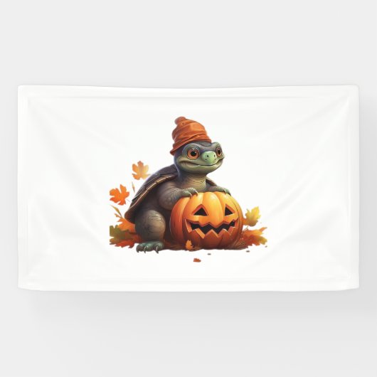Prettig Halloween-dag - Grappige Halloween Klassie Spandoek (Horizontaal)