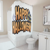 Prettig Halloween Douchegordijn (In situ)
