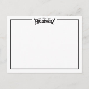 prettig Halloween eenvoudige ansichtkaart Briefkaart