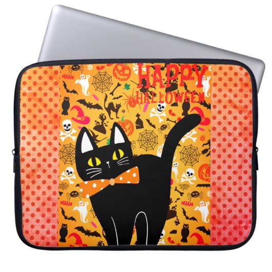 Prettig Halloween en Black Cat Electronics Tas (Voorkant)