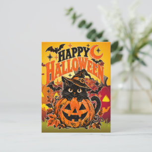 Prettig Halloween en BOO Feestdagenkaart