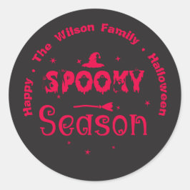 Prettig Halloween enge seizoen Ronde Sticker