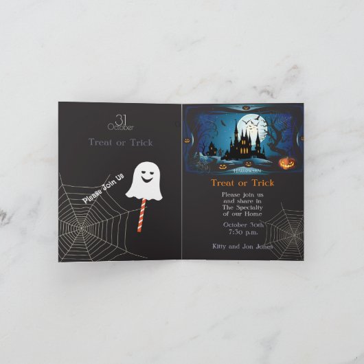 Prettig Halloween Feest "Snoep of een Streek" Magi (Binnen)