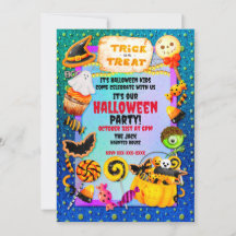 Prettig Halloween-feest vol met snoep of een leuke