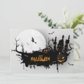 Prettig Halloween  Feestdagenkaart (Staand voorkant)