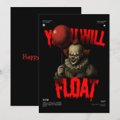 Prettig Halloween Feestdagenkaart (Voorkant / Achterkant)