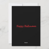 Prettig Halloween Feestdagenkaart (Achterkant)