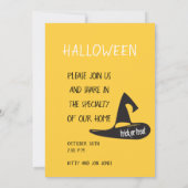 Prettig Halloween-feestje Trendy ontwerp Kaart (Achterkant)