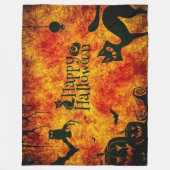PRETTIG HALLOWEEN FLEECE DEKEN (Voorkant)