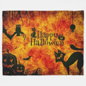 PRETTIG HALLOWEEN FLEECE DEKEN (Voorkant (Horizontaal))