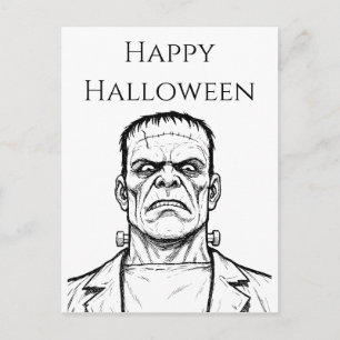 Prettig Halloween Frankenstein Briefkaart