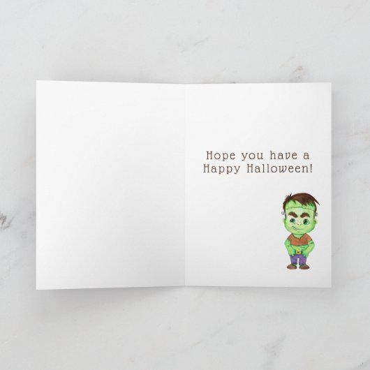 Prettig Halloween - frankenstein Kaart (Binnen)