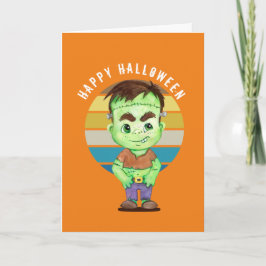 Prettig Halloween - frankenstein Kaart