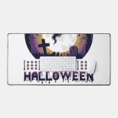 Prettig Halloween Geest Vleermuizen Spinnen_1 Bureaumat (Keyboard & Muis)
