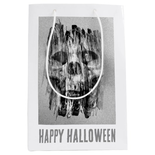 Prettig Halloween. Getergde schedel Medium Cadeauzakje (Voorkant)