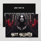 Prettig Halloween – Gotische donkere viering (Voorkant / Achterkant)
