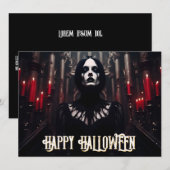 Prettig Halloween – Gotische donkere viering (Voorkant / Achterkant)