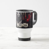 Prettig Halloween – Gotische donkere viering Reisbeker (Voorkant rechts)