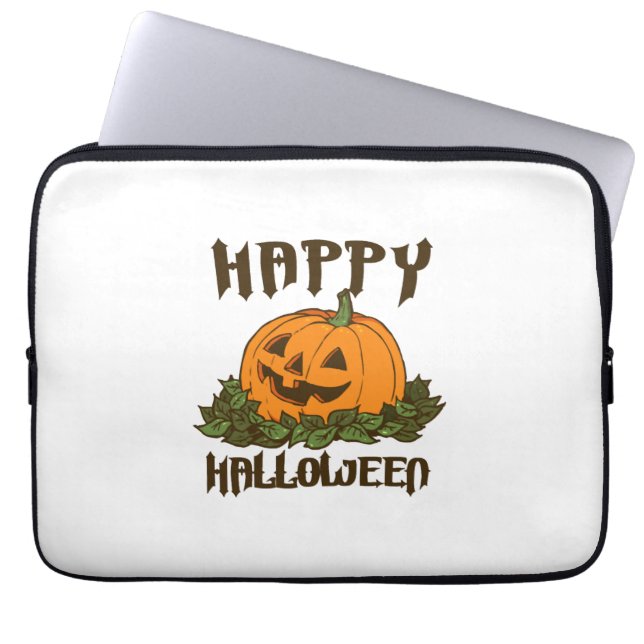 Prettig Halloween Grappige Halloween Kostuum Laptop Sleeve (Voorkant)