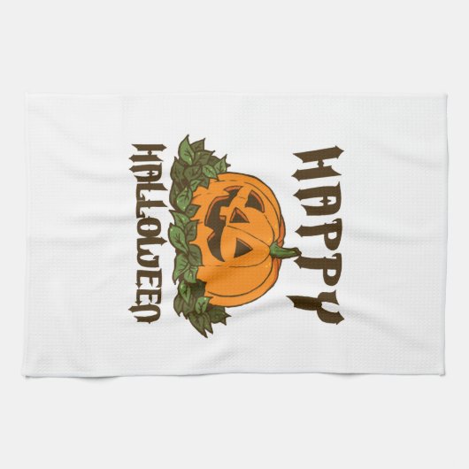 Prettig Halloween Grappige Halloween Kostuum Theedoek (Horizontaal)