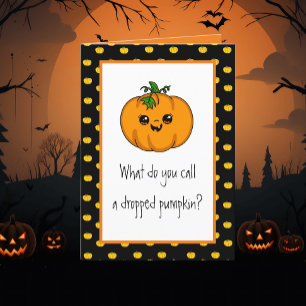 Prettig Halloween Grappige Pompoenen Puns Kaart