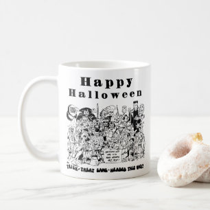 Prettig Halloween Grappige Spookachtige Enge Heks Koffiemok