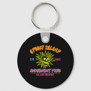 Prettig Halloween Griezelig Eiland Opgericht 2002 Sleutelhanger