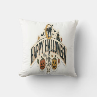 Prettig Halloween Griezelig & Leuk Cute Pompoen He Kussen