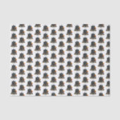 Prettig Halloween Griezelig Patroon Tissuepapier (Voorkant)