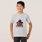 Prettig Halloween Griezelige Jack O'Lantern T-shirt (Voorkant volledig)