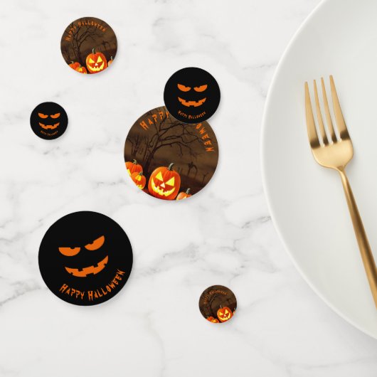 Prettig Halloween Griezelige Kerkhof Tafel Confetti (Groep)