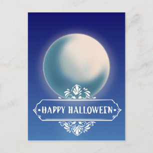 Prettig Halloween Griezelige Maan Briefkaart