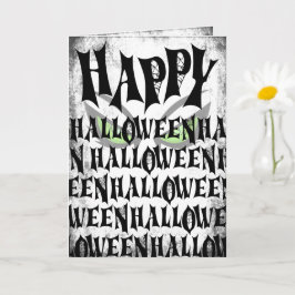 Prettig Halloween Griezelige Ogen Kaart