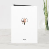 Prettig Halloween Griezelige Pop Met Griezels ogen Feestdagen Kaart (Achterkant)