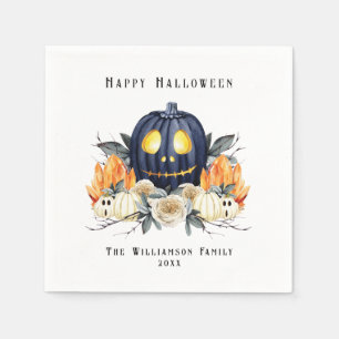 Prettig Halloween Griezelige Samhain Pompoenen Kri Servet